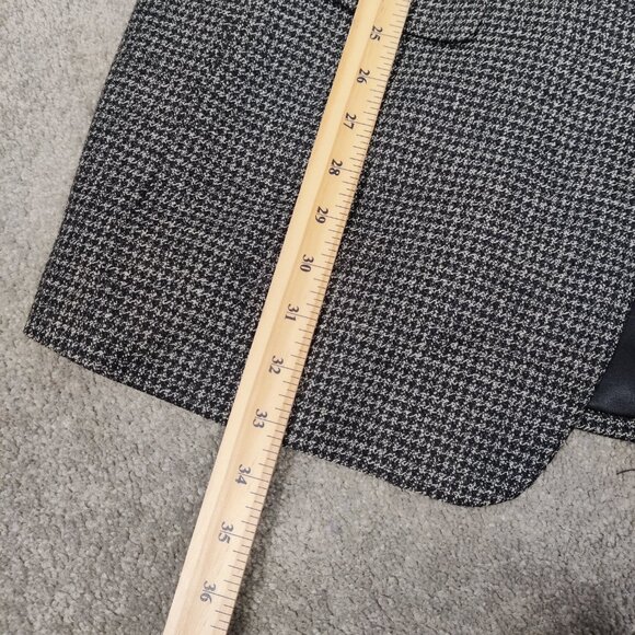 Protocol Men's Blazer Size 42L Black White Tweed Wool Business Casual Old Money - Picture 11 of 11